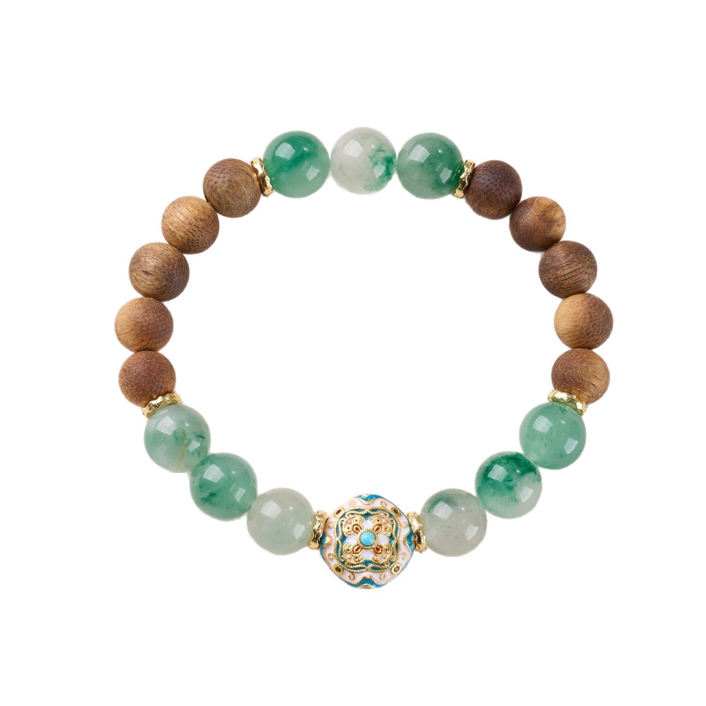 Natural African Emerald Agarwood Bracelet