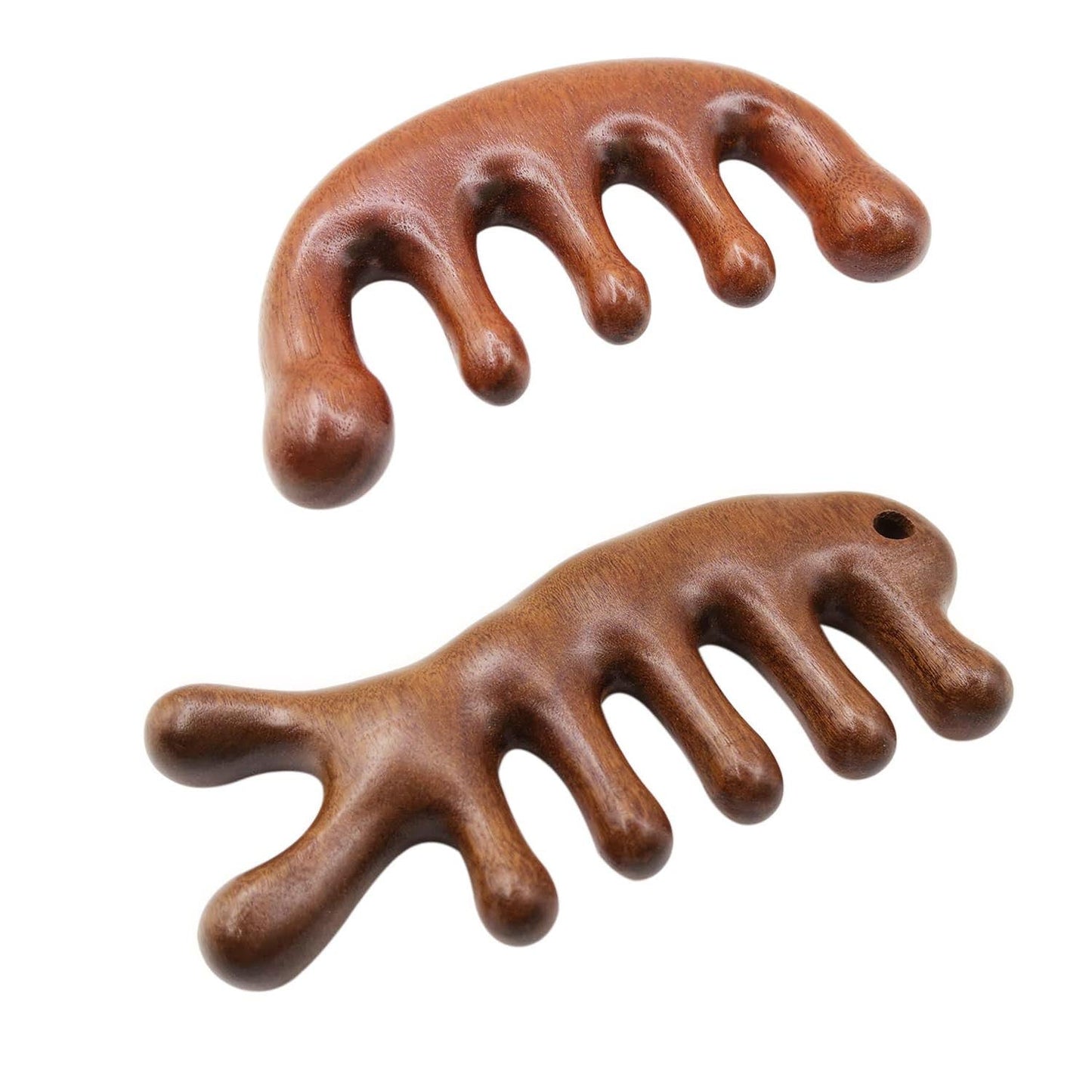 SheFav Natural Sandalwood Scalp Massager Combs
