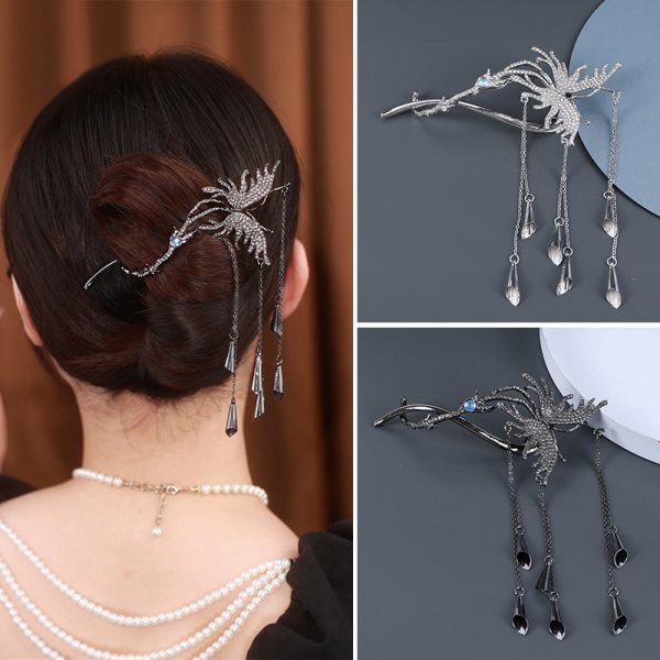 Butterfly Tassel Twist Hair Claw Clip
