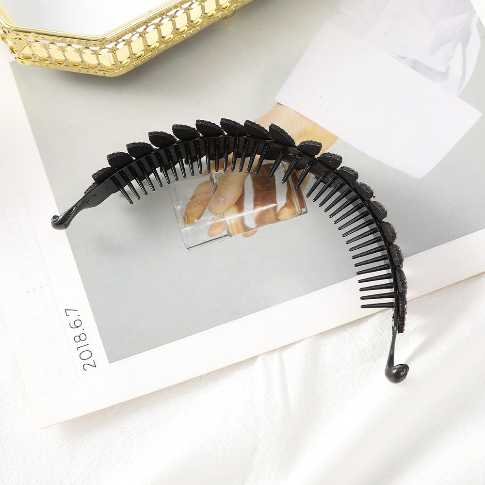 Vintage Olive Leaves Bun Ponytail Hair Claw