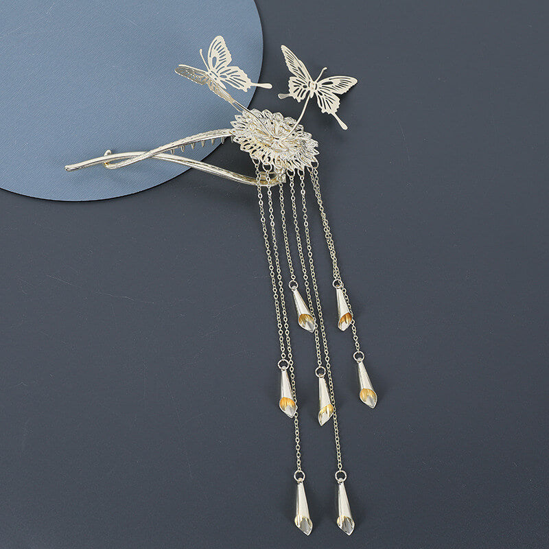 Wind Chime Tassel Twist Hair Clip