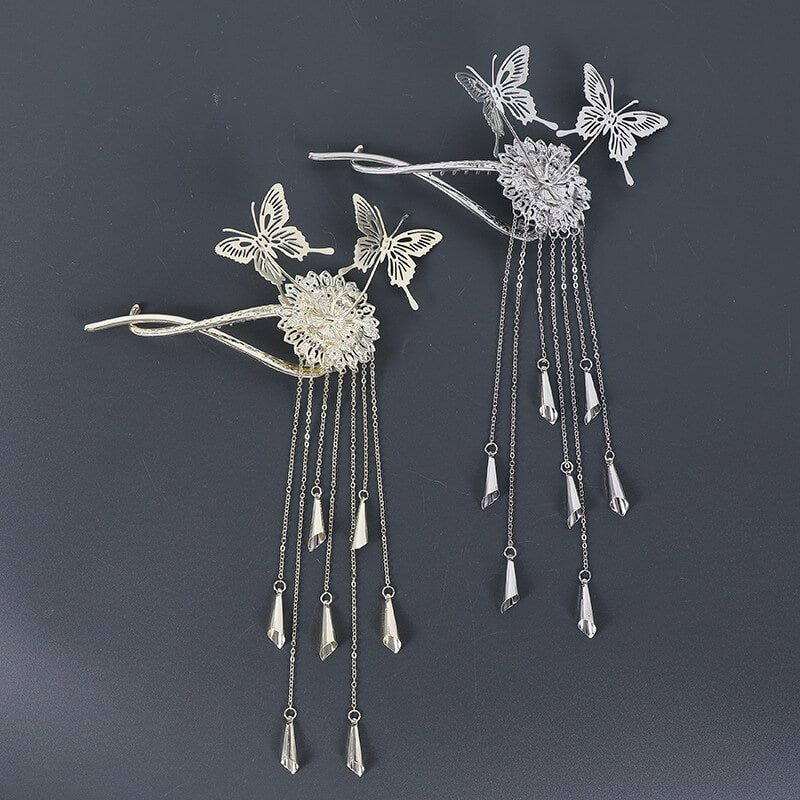 Wind Chime Tassel Twist Hair Clip