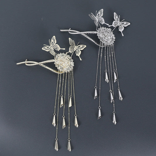 Wind Chime Tassel Twist Hair Clip