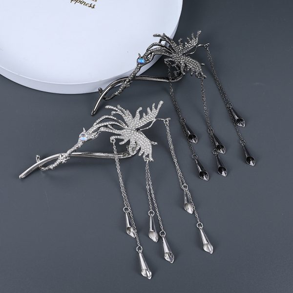 Butterfly Tassel Twist Hair Claw Clip