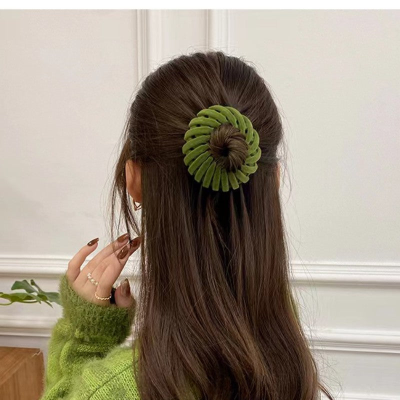 3 Pcs Bird Nest Bun Hair Clip Ponytail Holder
