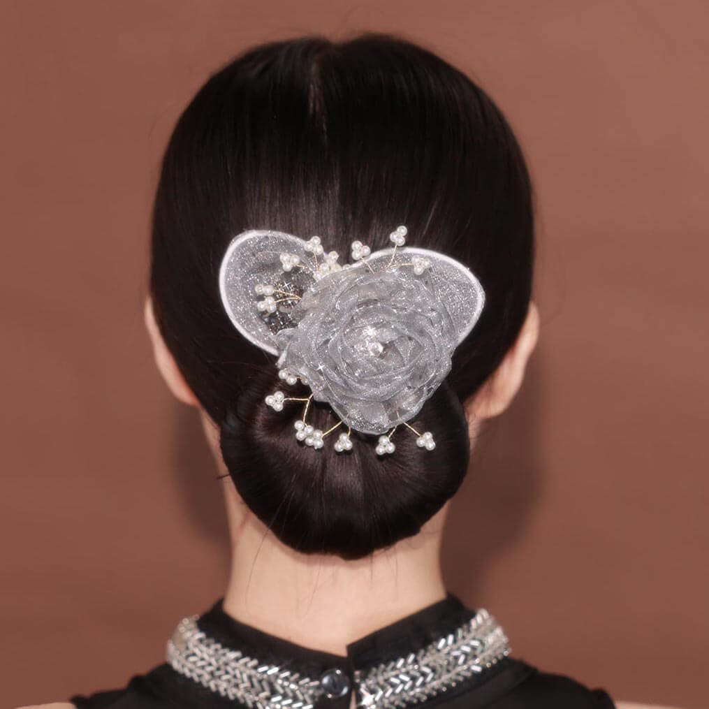 Flower Pearls Easy Updo Hairstyle Maker Twist Clips