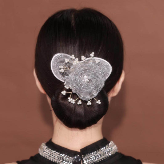 Flower Pearls Easy Updo Hairstyle Maker Twist Clips