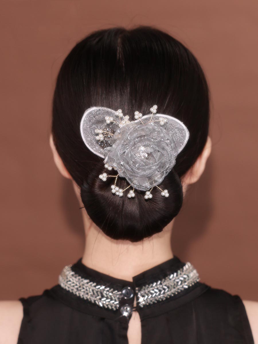 Flower Pearls Easy Updo Hairstyle Maker Twist Clips