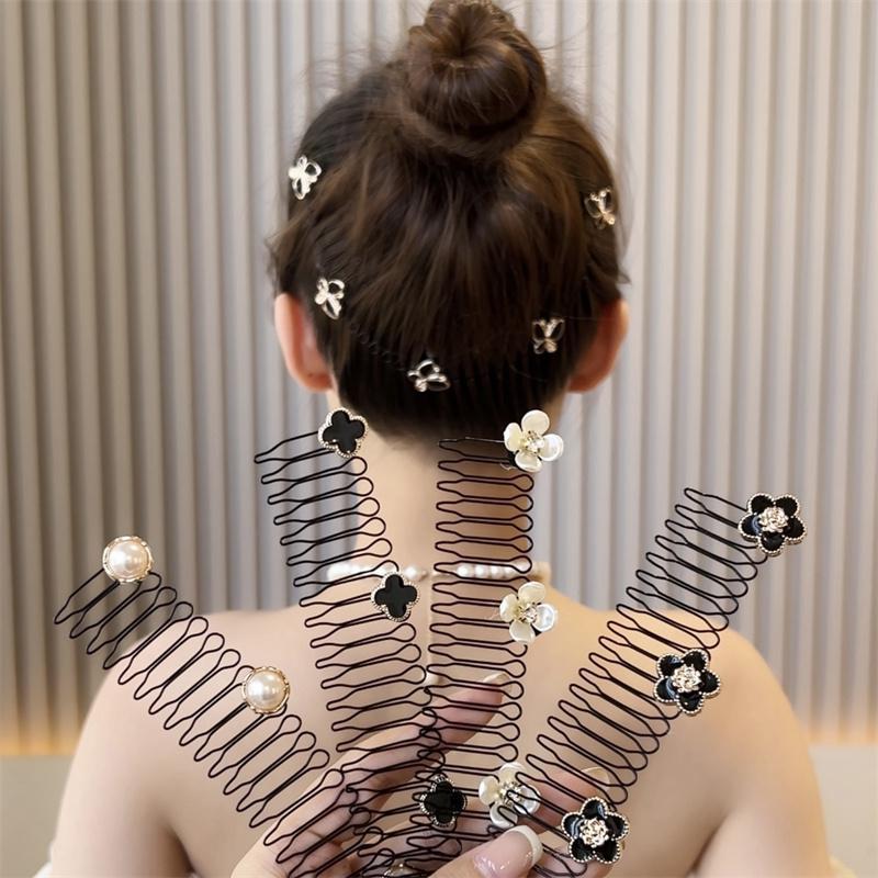 Camellia Hair Comb Clip for Bangs Shredding Hair