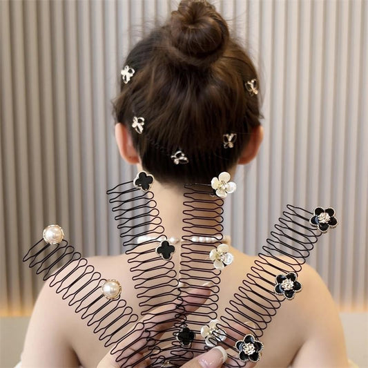 Camellia Hair Comb Clip for Bangs Shredding Hair