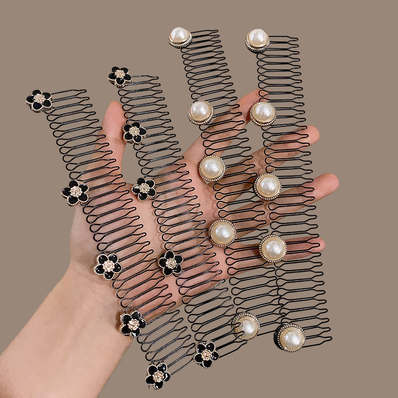 Camellia Hair Comb Clip for Bangs Shredding Hair