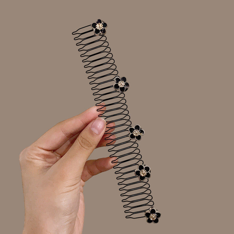 Camellia Hair Comb Clip for Bangs Shredding Hair