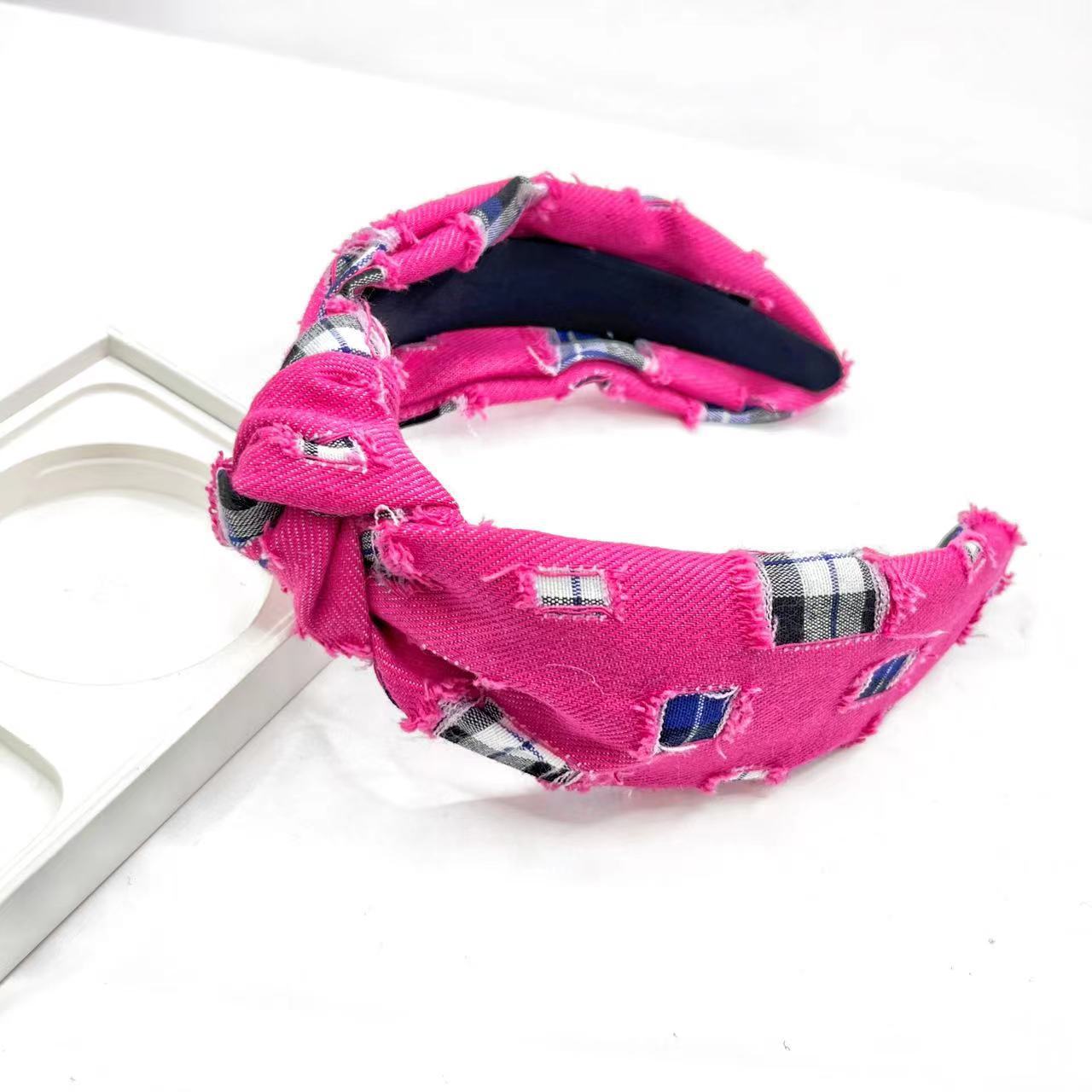 Classic Denim Printed Style Headband