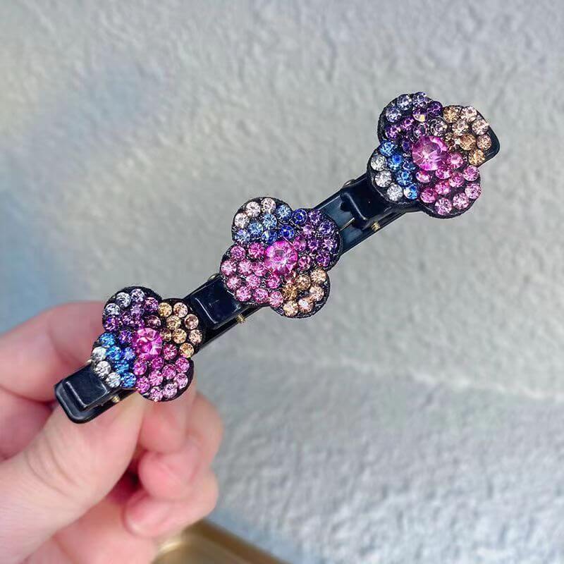 Cute Diamond Hair Claw Clips for Long Hair Styling Sectioning
