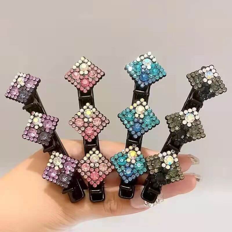Cute Diamond Hair Claw Clips for Long Hair Styling Sectioning