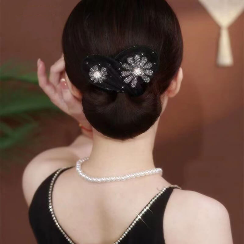 Cute Flowers Hairstyle Bun Tool Twist Hair Clips