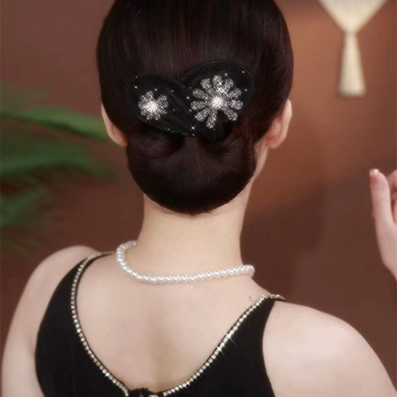 Cute Flowers Hairstyle Bun Tool Twist Hair Clips