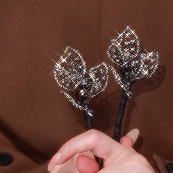 Diamond Leaves Updo Hairstyle Tool Twist Hair Clips