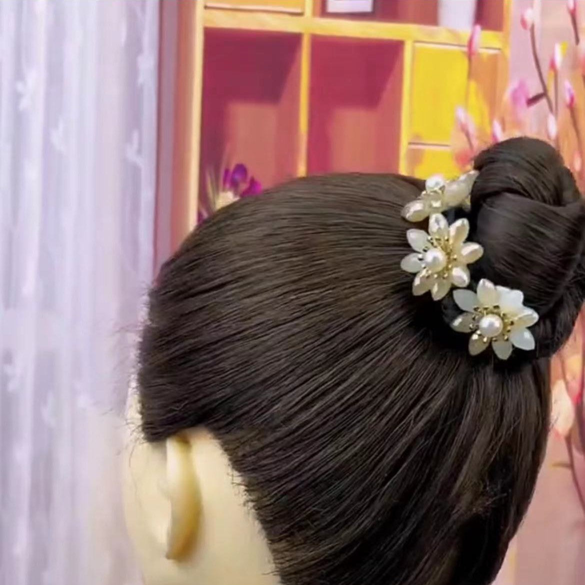 Flower Twist Hair Clips Updo Hairstyle Bun Tool