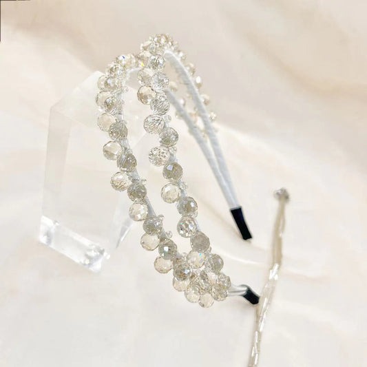 French Style Handmade Crystal Tassel Headband