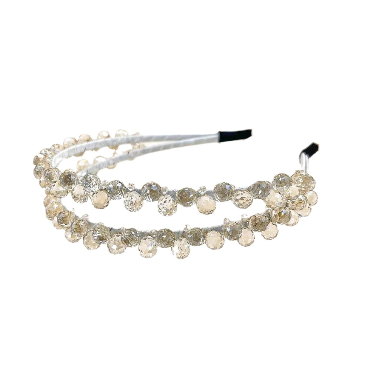 French Style Handmade Crystal Tassel Headband