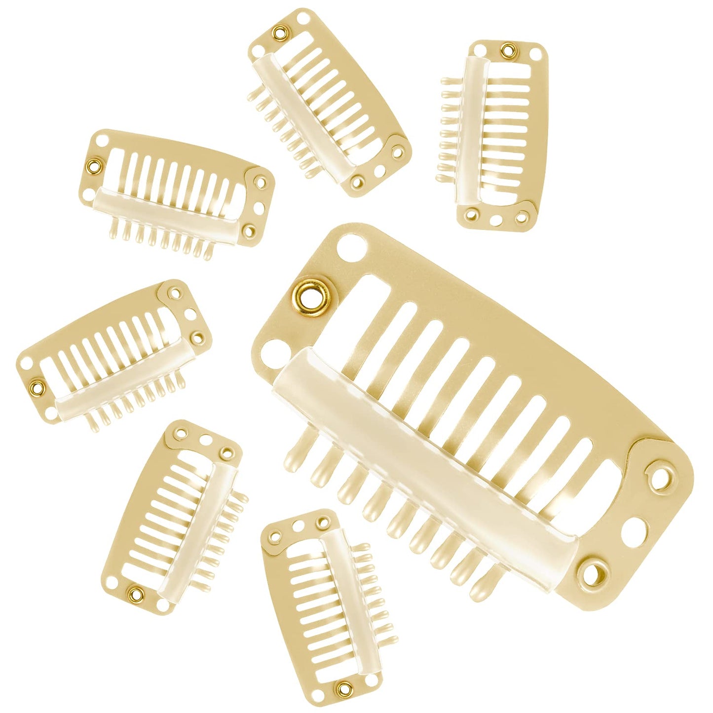 7PCs Hair Extension Clips DIY Hairstyle Snap Comb Clips