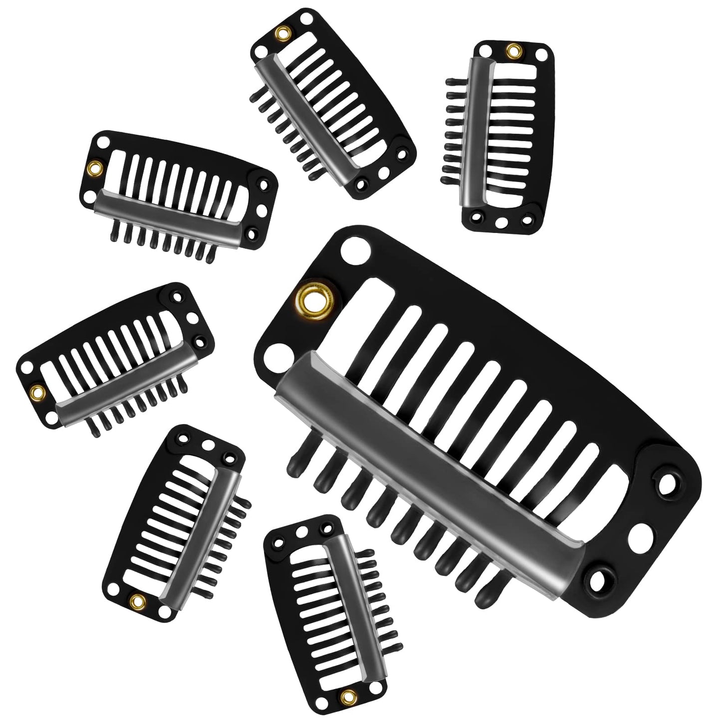 7PCs Hair Extension Clips DIY Hairstyle Snap Comb Clips