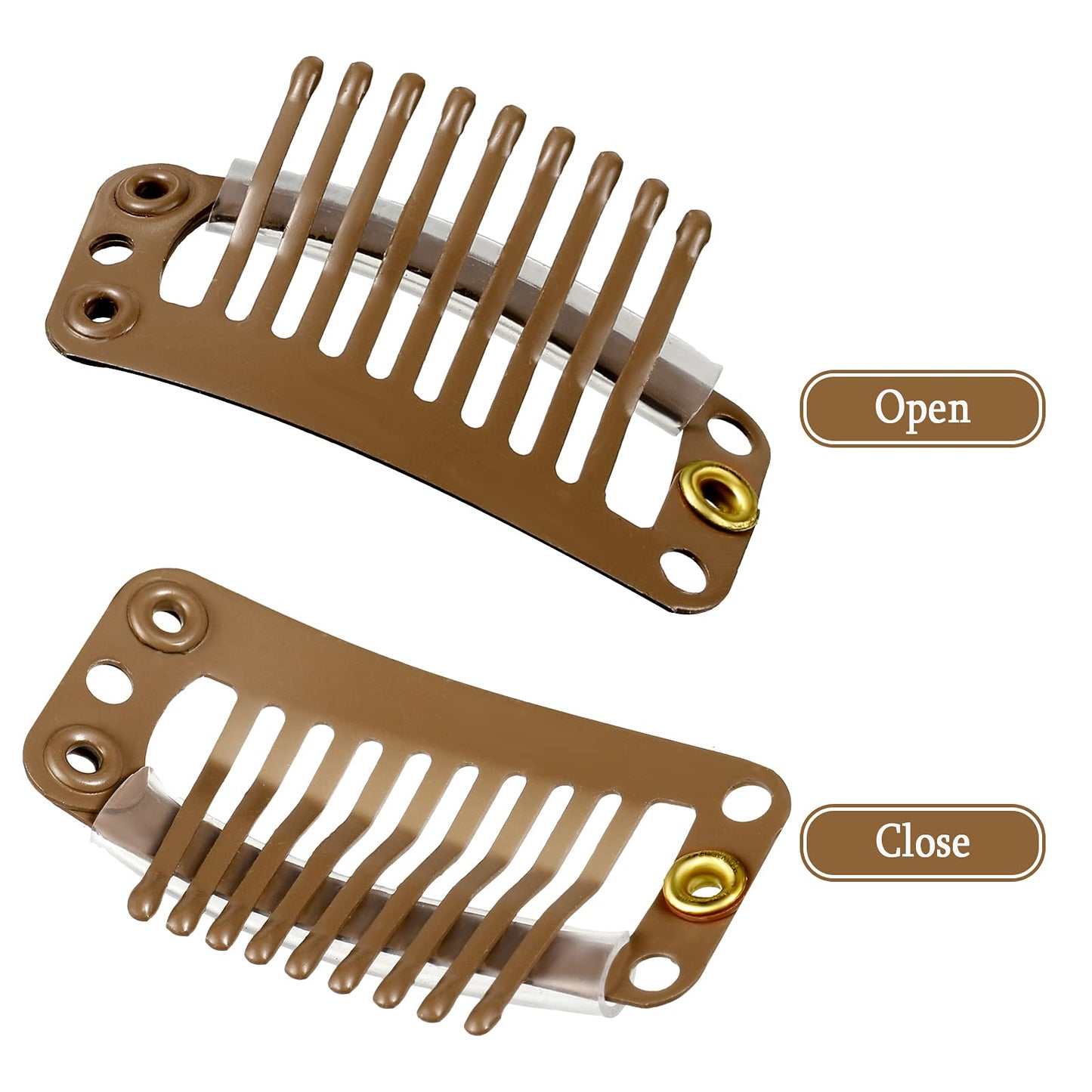 7PCs Hair Extension Clips DIY Hairstyle Snap Comb Clips