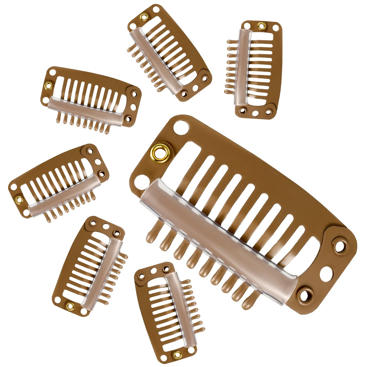 7PCs Hair Extension Clips DIY Hairstyle Snap Comb Clips