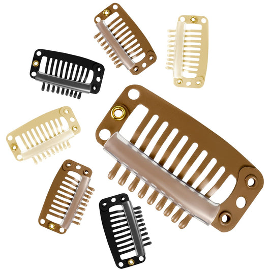 7PCs Hair Extension Clips DIY Hairstyle Snap Comb Clips