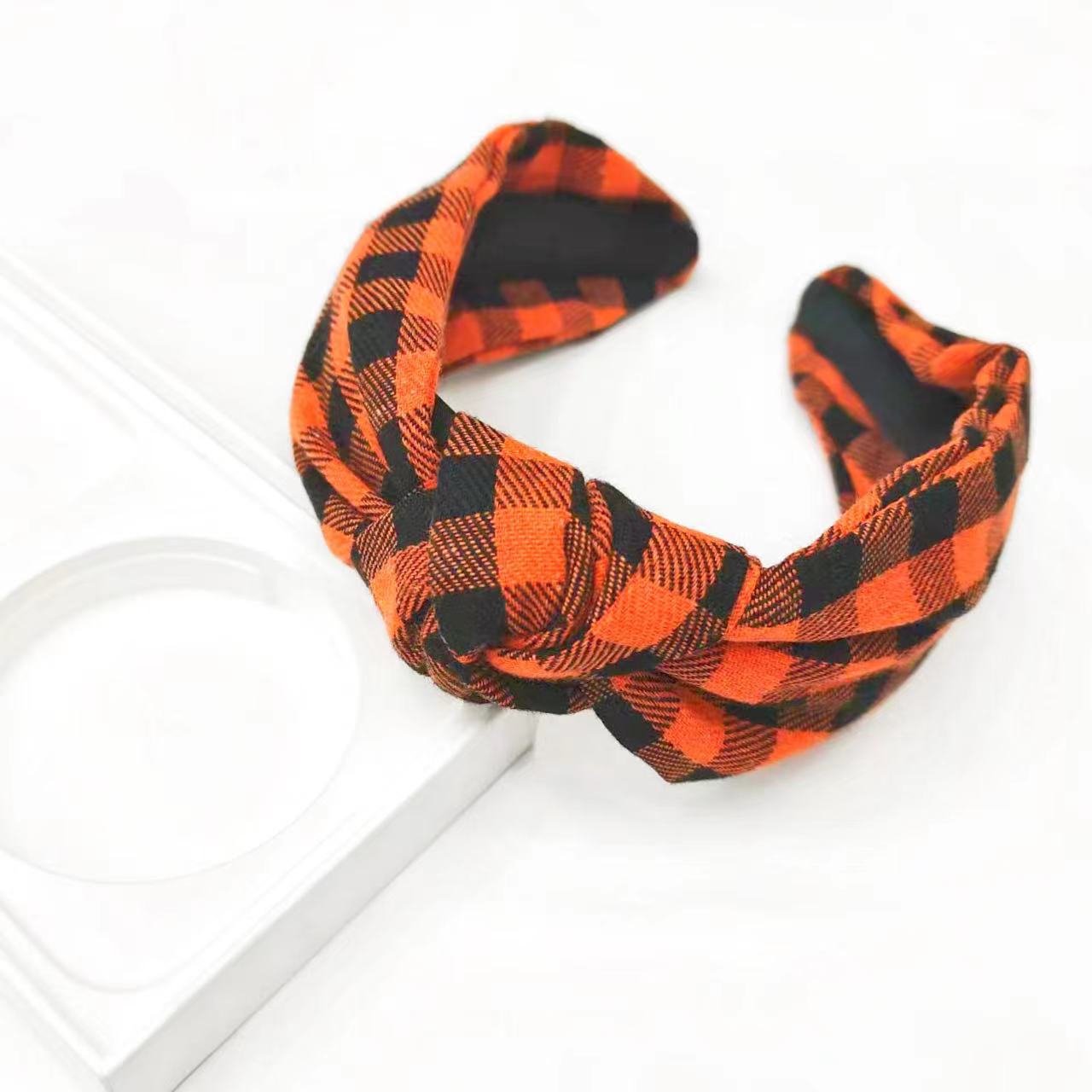 Halloween Plaid Skull Ghost Holiday Party Headband