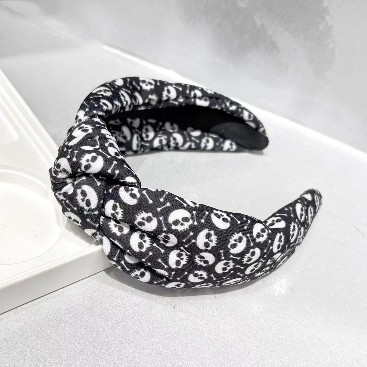 Halloween Plaid Skull Ghost Holiday Party Headband