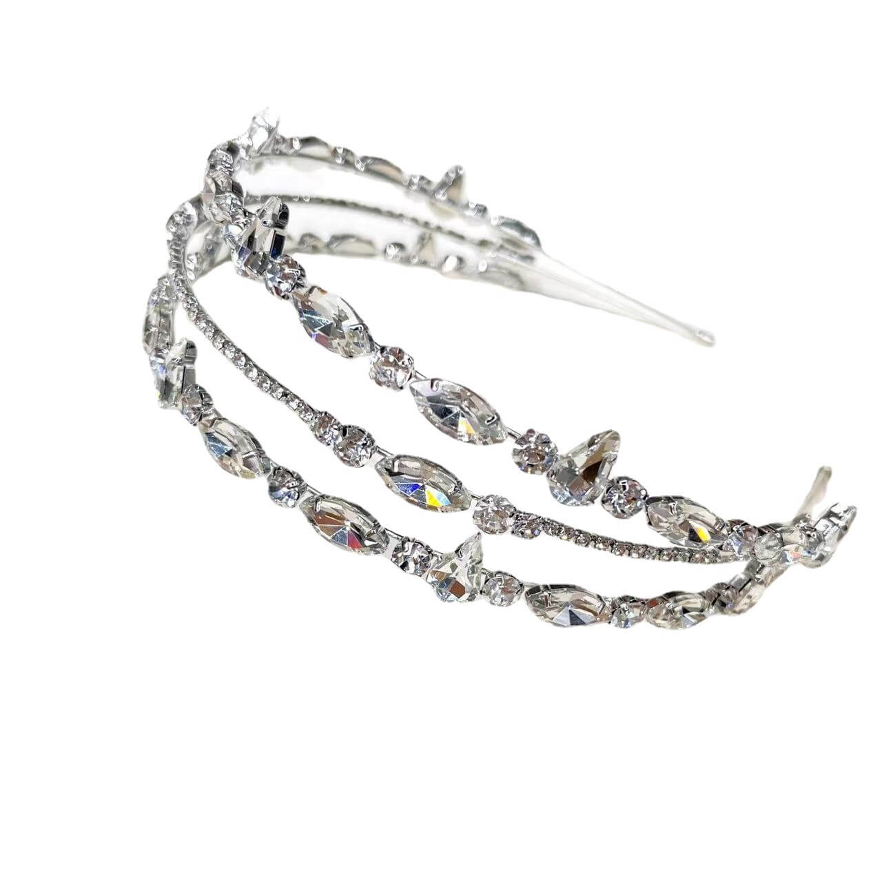 Handmade Luxury Multi-layered Crtstal Headband
