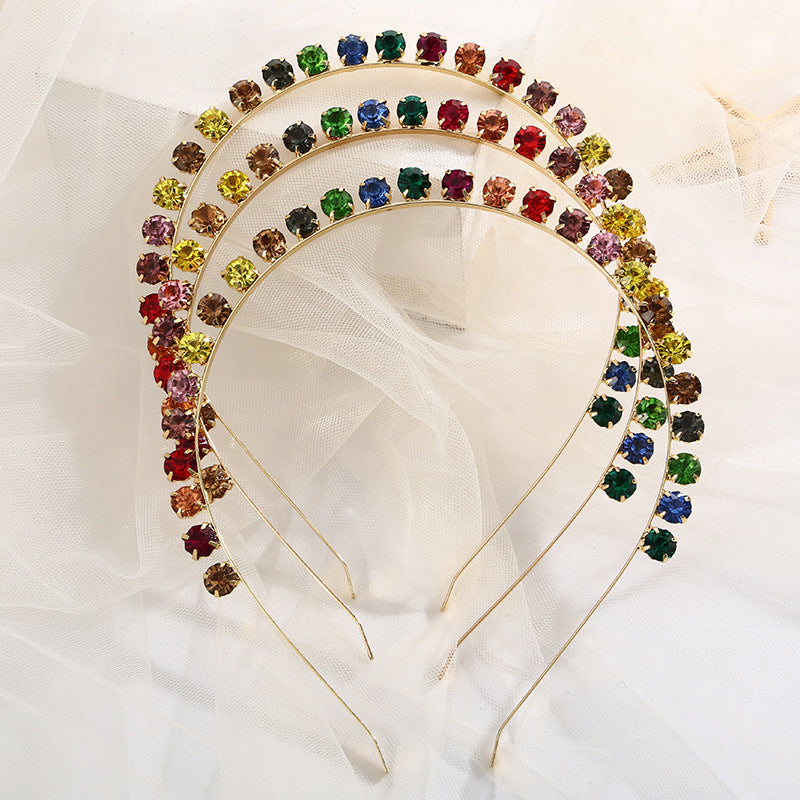 Handmade Multi color Diamond Headband