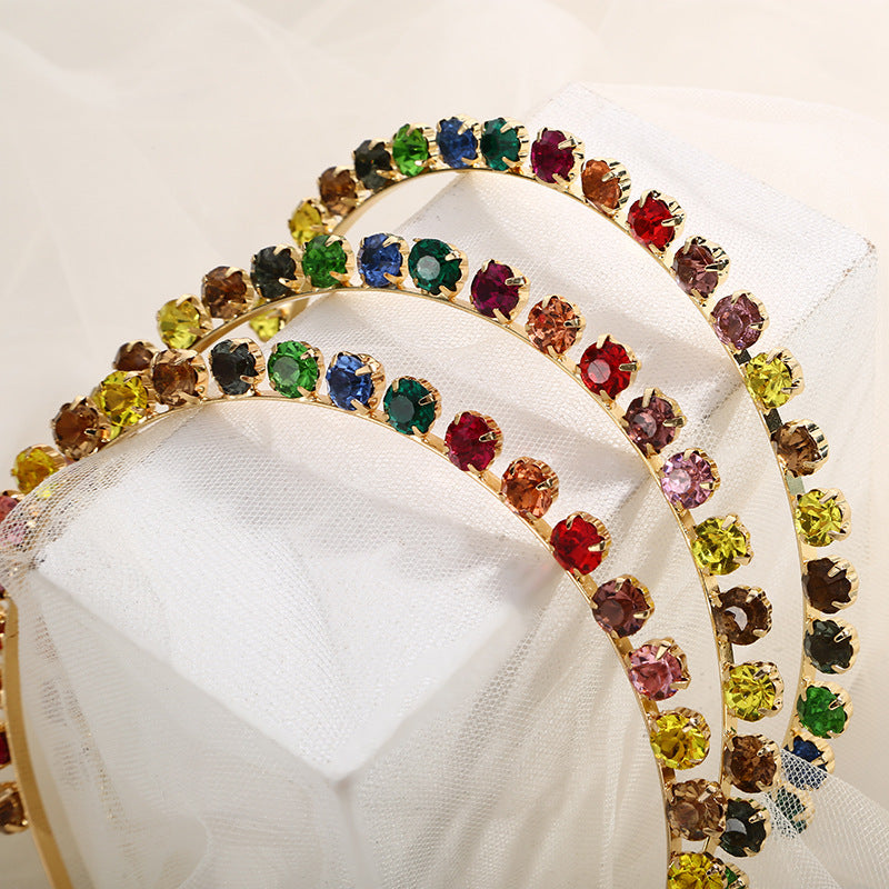 Handmade Multi color Diamond Headband