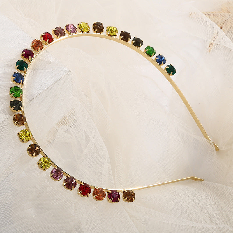 Handmade Multi color Diamond Headband