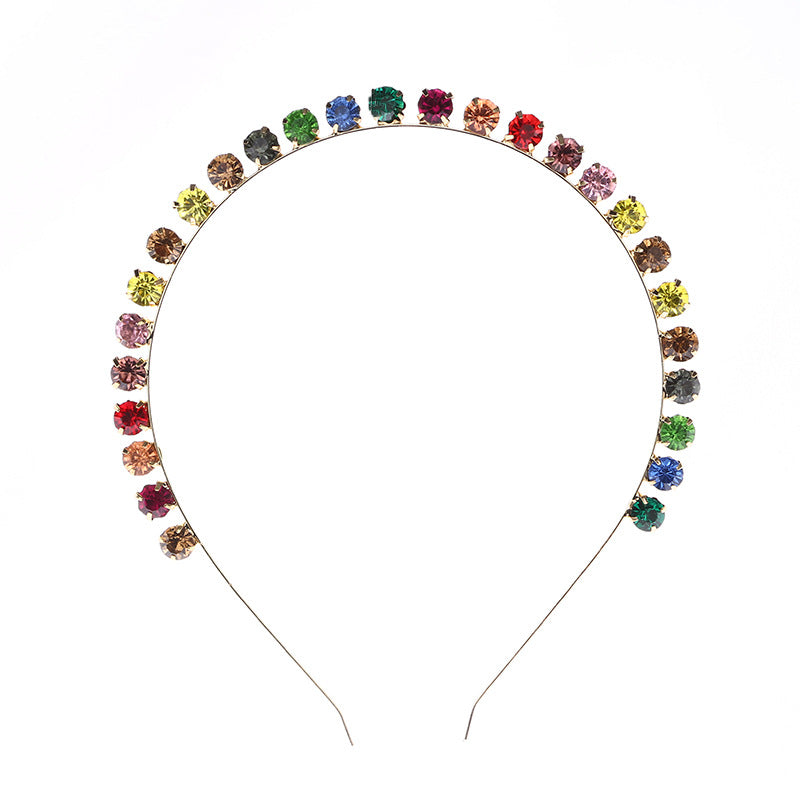 Handmade Multi color Diamond Headband