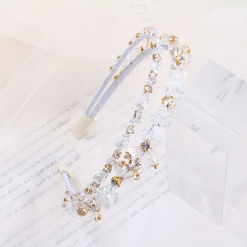 Handmade Stunning Baroque Diamond Headband