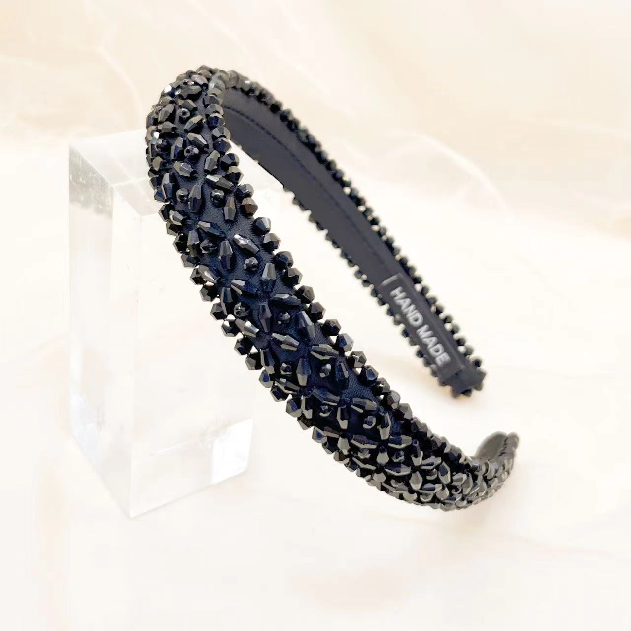 High End Handmade Crystal Bead Headband