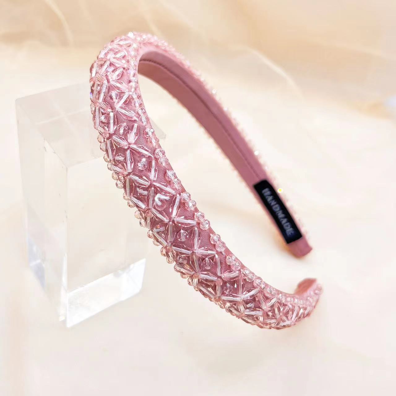 High End Handmade Crystal Bead Headband