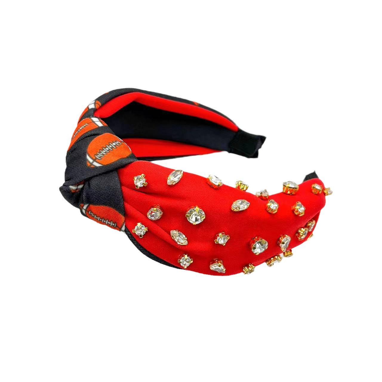 Pumpkin Print Tied Holiday Party Headband