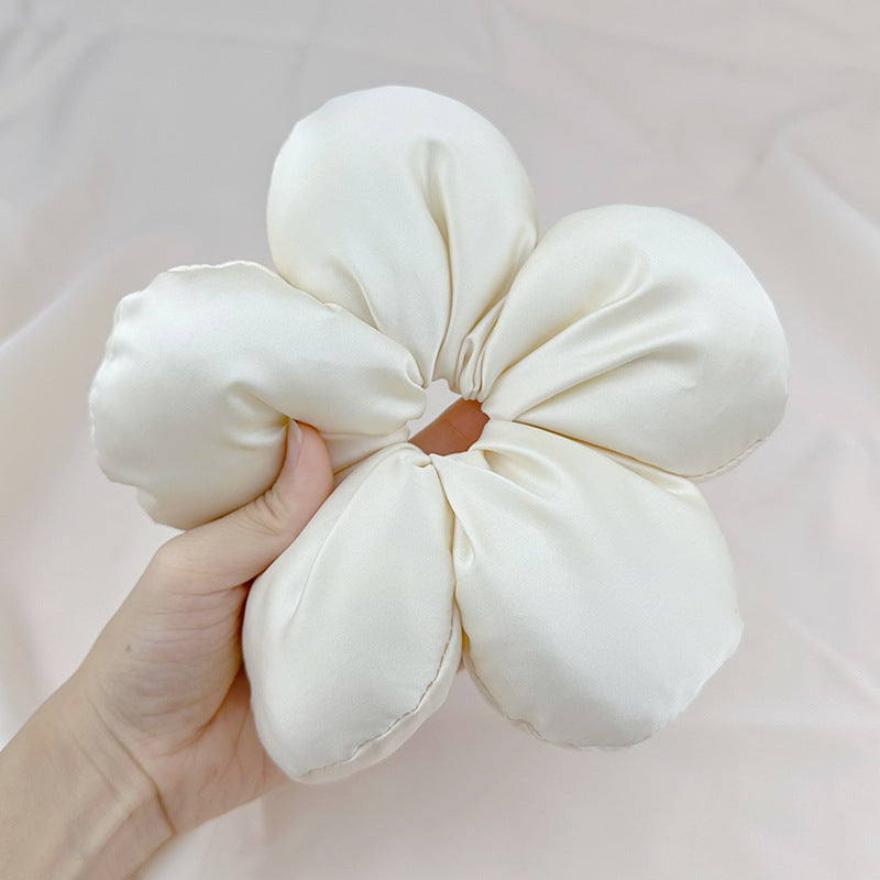 Large Bread Flower Elastic Hair Tie Scrunchies