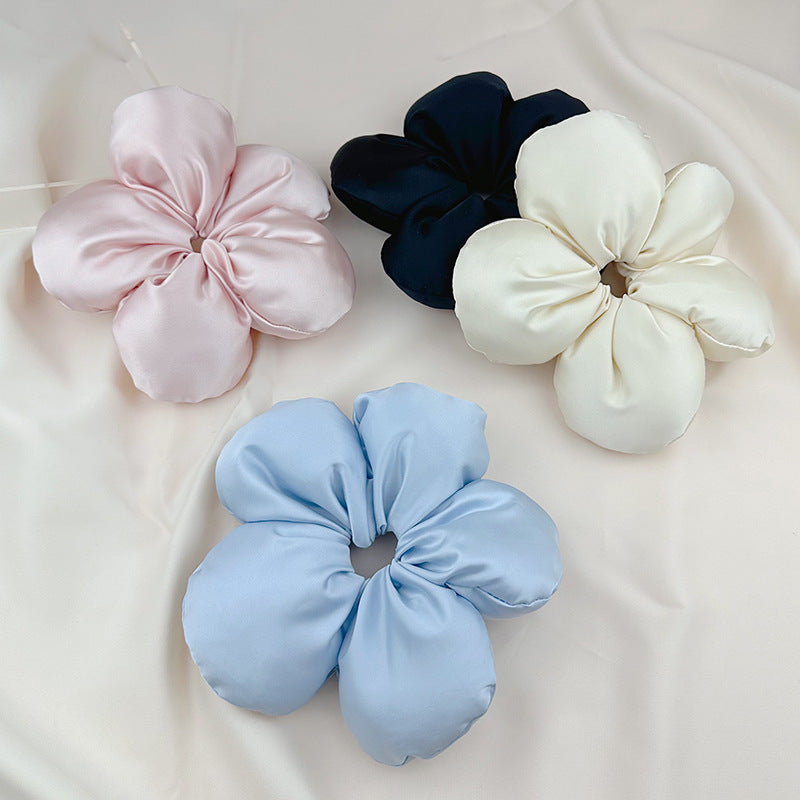 Large Bread Flower Elastic Hair Tie Scrunchies