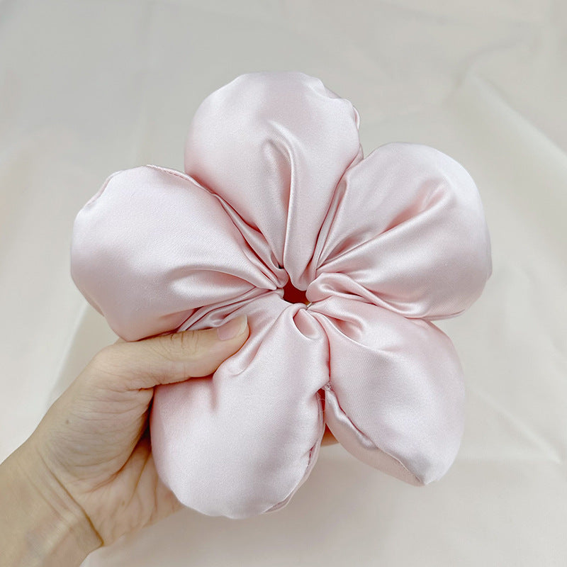 Large Bread Flower Elastic Hair Tie Scrunchies