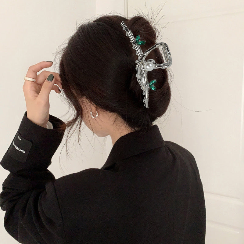 Large Size Rose Hair Claw for Thick Hair