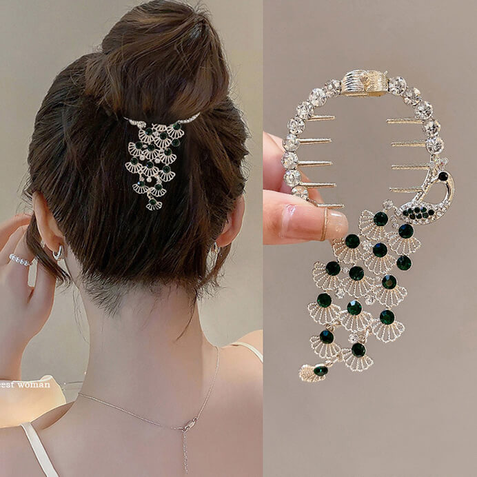 Peacock Easy Bun Hairstyle Maker DIY Bun Tool