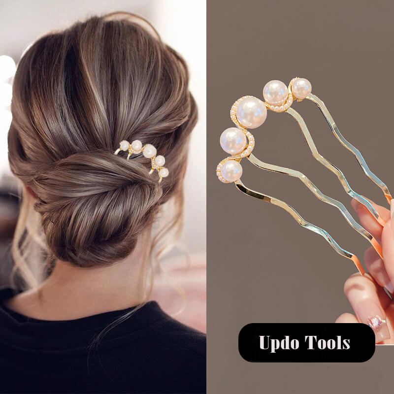 Pearl Hair Pins Combs French Twist Updo Tools