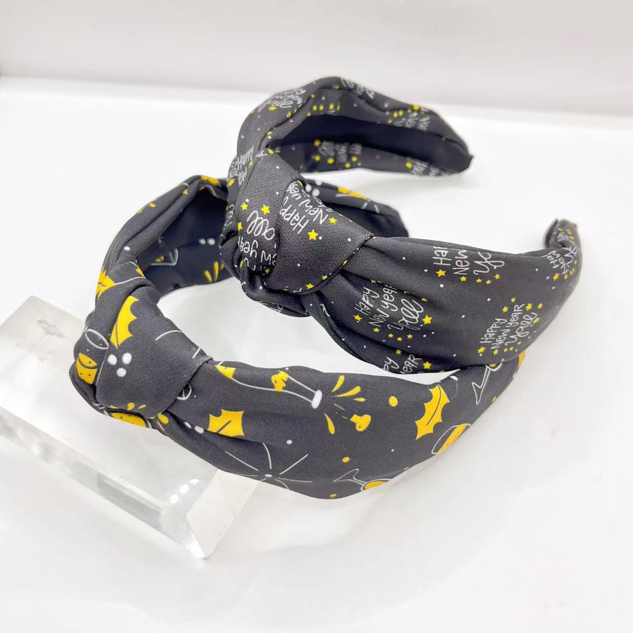 Pumpkin Printed Tied Headband