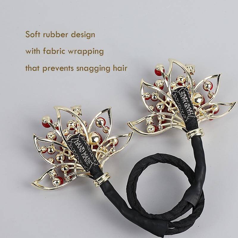 Red Pearl Easy Updo Hairstyle Tool Twist Hair Clips
