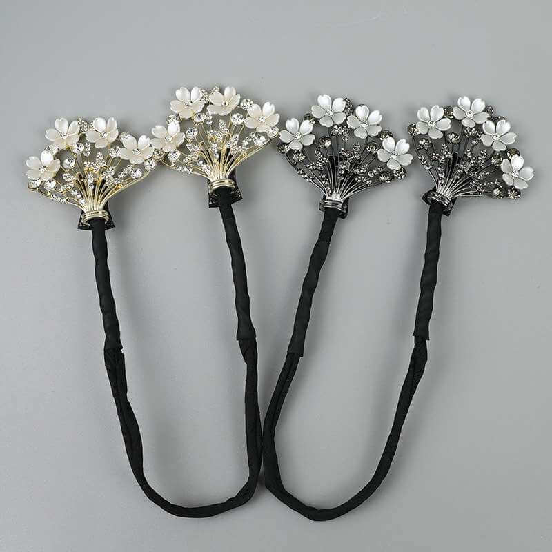 Fresh Flower Updo Hairstyle Bun Tool Twist Hair Clips
